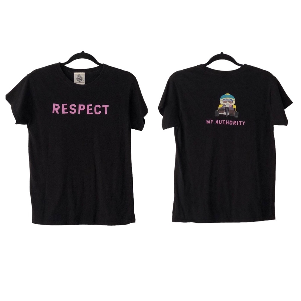 2006 South Park Comedy Central Cartman Respect My Authority Baby Doll Tee